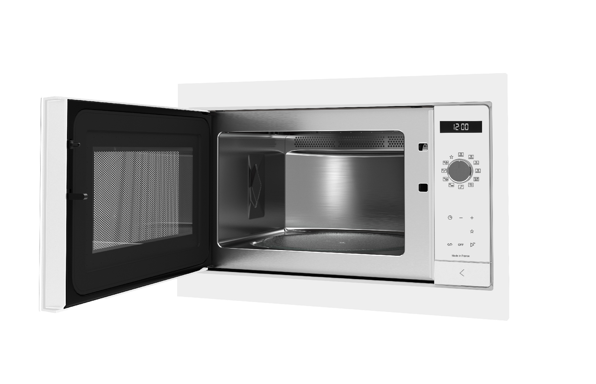 Nerezový vnitřek mikrovlnné trouby De Dietrich DME4310W